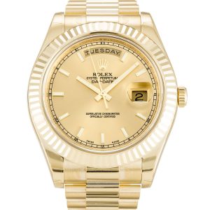 Rolex Day-date Ii 218238 Mens 41 Mm Yellow Gold Case Automatic Movement