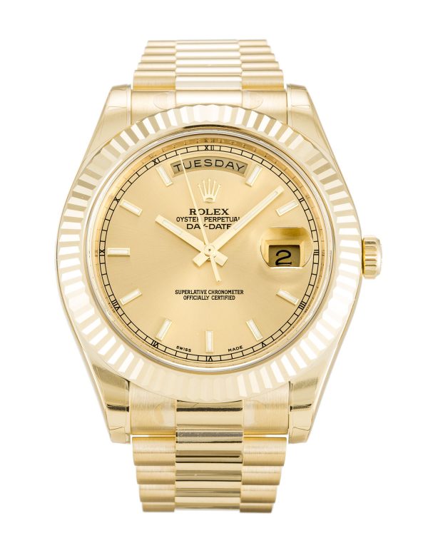 Rolex Day-date Ii 218238 Mens 41 Mm Yellow Gold Case Automatic Movement