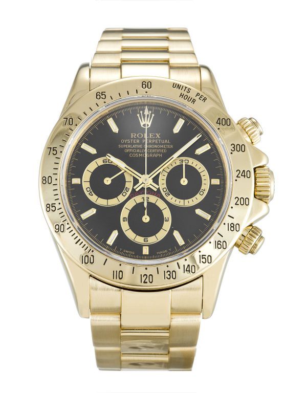 Rolex Daytona 16528 Mens 40 Mm Yellow Gold Case Automatic Movement