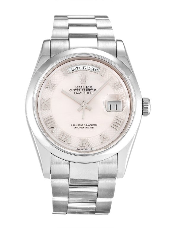 Rolex Day-date 118209 Mens 36 Mm White Gold Case Automatic Movement