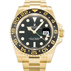 Rolex Gmt Master Ii 116718 Ln Mens 40 Mm Yellow Gold Case Automatic Movement