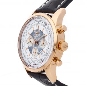 Men Rose Gold Breitling Transocean Rb0510u0/A733 Mechanical Automatic