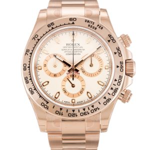 Rolex Daytona 116505 Mens 40 Mm Rose Gold Case Automatic Movement