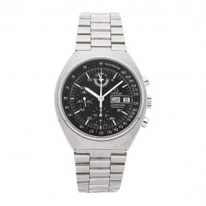 Men Silver Band Omega Speedmaster 176.0012 Mechanical Automatic