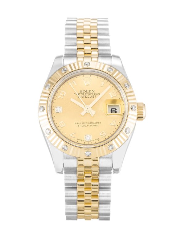 Rolex Datejust Lady 179313 Ladies 26 Mm Steel & Yellow Gold Set With Diamonds Case Automatic Movement