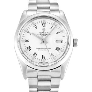 Rolex Oyster Perpetual Date 15000 Unisex 34 Mm Steel Case Automatic Movement