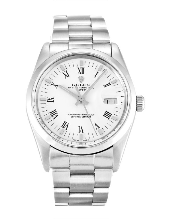 Rolex Oyster Perpetual Date 15000 Unisex 34 Mm Steel Case Automatic Movement