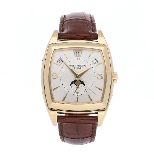 Dress Men Patek Philippe Gondolo Calendario 5135j-001 Dial Silver