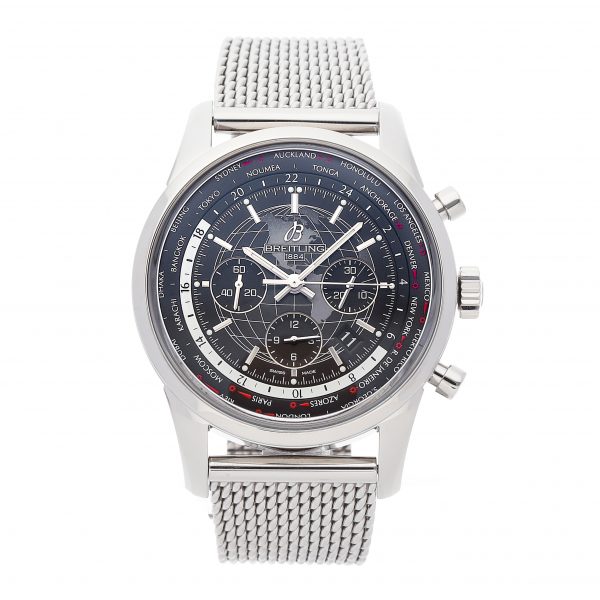 Men Breitling Transocean Ab0510u4/Be84 Case 46mm Stainless Steel