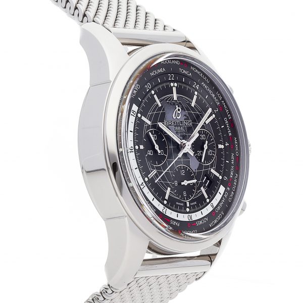 Men Breitling Transocean Ab0510u4/Be84 Case 46mm Stainless Steel - Image 4