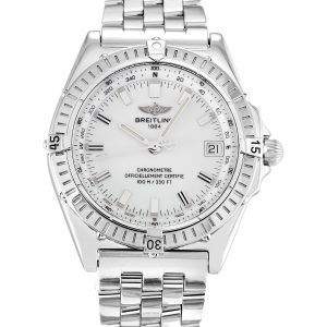 Breitling Wings Automatic A10350 Mens 46 Mm Steel Case Automatic Movement