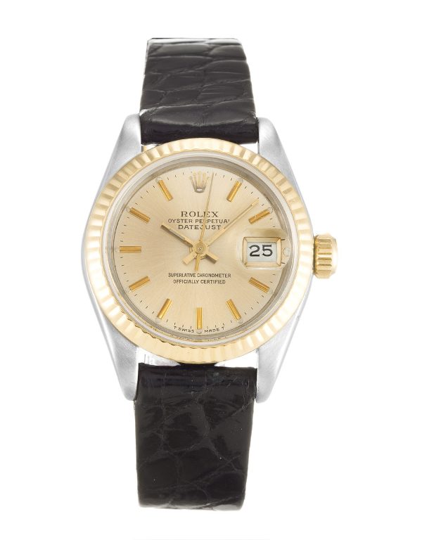 Rolex Datejust Lady 69173 Ladies 26 Mm Steel & Yellow Gold Case Automatic Movement