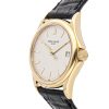 Men Yellow Gold Patek Philippe Calatrava 5127J-001 Black Band - Image 2