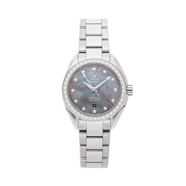 Ladies Omega Seamaster 231.15.34.20.57.001 Dial Grey/Charcoal Stainless Steel