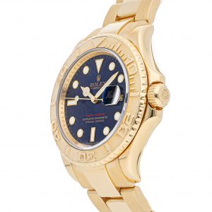 Yellow Gold Rolex Yacht-master 16628 Dial Blue Mechanical Automatic