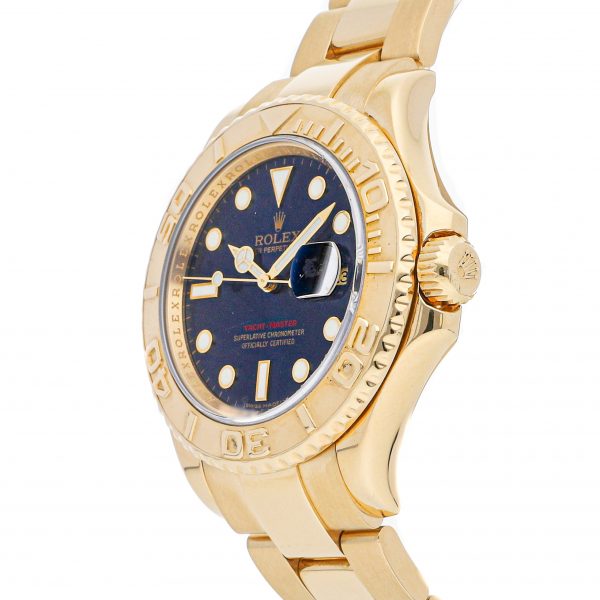 Yellow Gold Rolex Yacht-master 16628 Dial Blue Mechanical Automatic