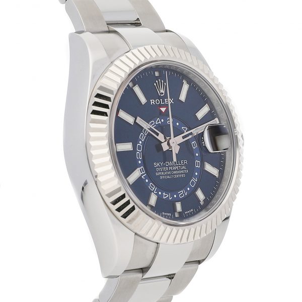 Silver Band Rolex Sky-dweller 326934 Stainless Steel Folding Buckle - Image 2