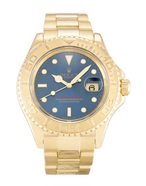 Rolex Yacht-master 16628 Mens 40 Mm Yellow Gold Case Automatic Movement