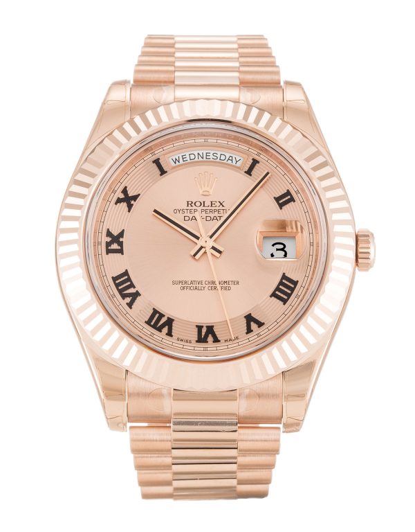 Rolex Day-date Ii 218235 Mens 41 Mm Rose Gold Case Automatic Movement