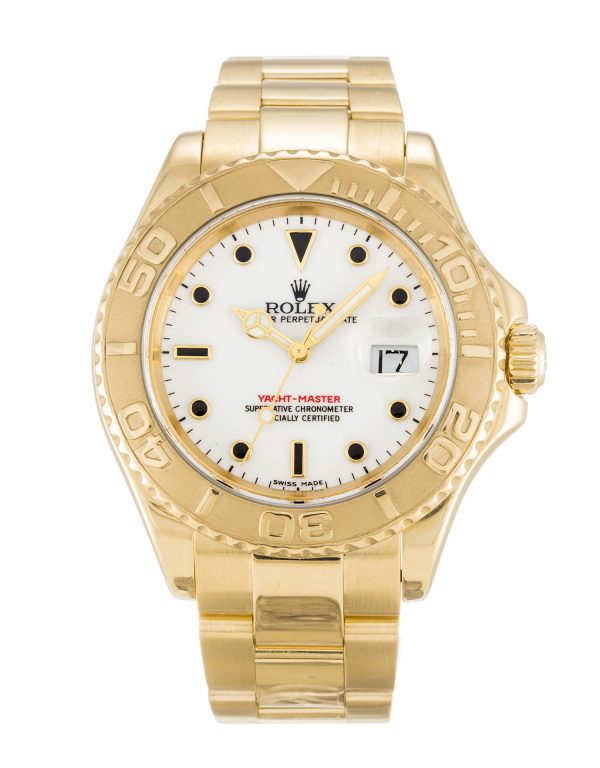 Rolex Yacht-master 16628 Mens 40 Mm Yellow Gold Case Automatic Movement