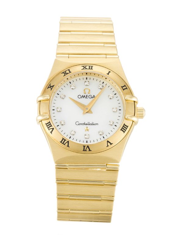 Omega Constellation Small 1172.75.00 Ladies 25.5 Mm Yellow Gold Case Quartz Movement