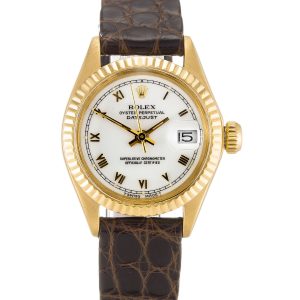 Rolex Datejust Lady 6916 Ladies 26 Mm Yellow Gold Case Automatic Movement