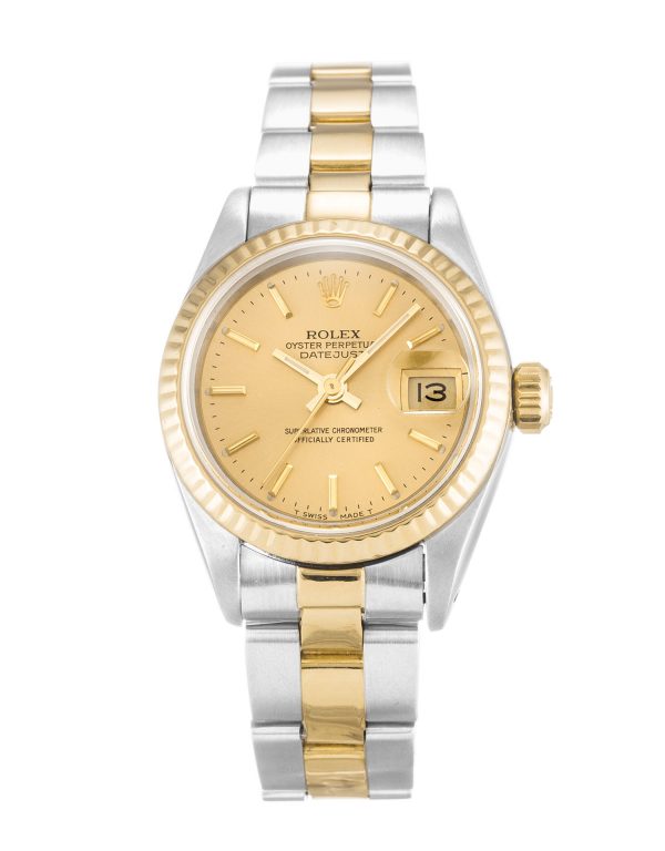 Rolex Datejust Lady 69173 Ladies 26 Mm Steel & Yellow Gold Case Automatic Movement