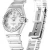 Omega Constellation Mini 1460.75.00 Ladies 22.5 Mm Steel Set With Diamonds Case Quartz Movement - Image 2