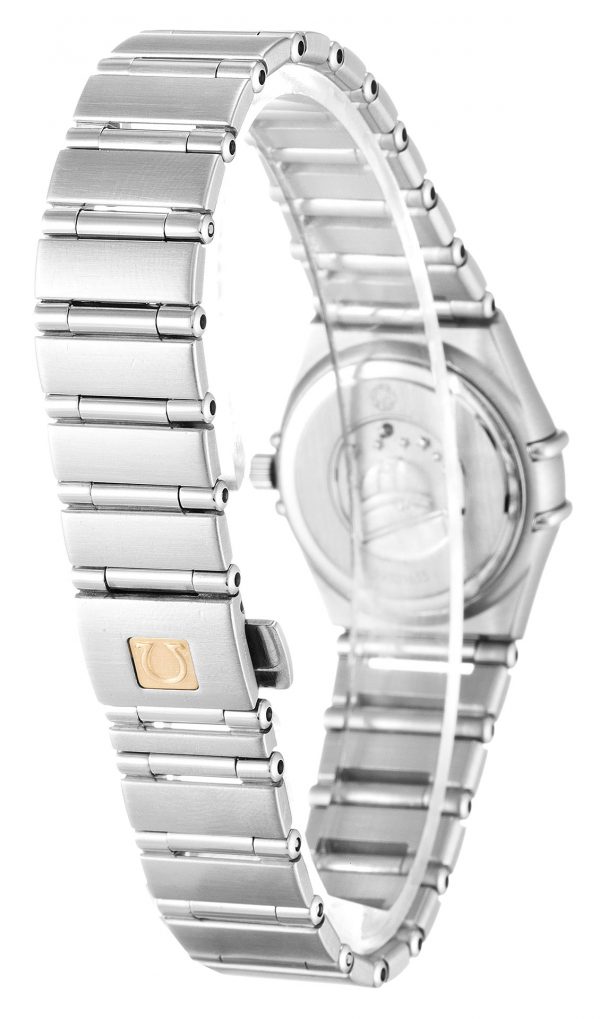 Omega Constellation Mini 1460.75.00 Ladies 22.5 Mm Steel Set With Diamonds Case Quartz Movement - Image 3