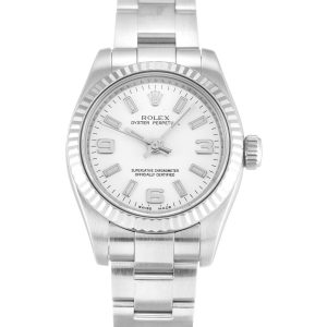 Rolex Lady Oyster Perpetual 176234 Ladies 26 Mm Steel & White Gold Case Automatic Movement