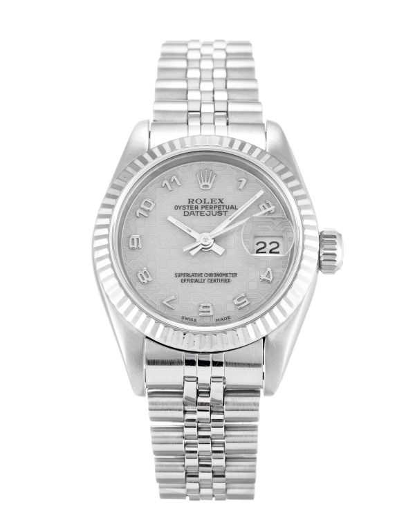 Rolex Datejust Lady 69174 Ladies 26 Mm Steel & White Gold Case Automatic Movement