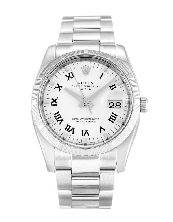 Rolex Oyster Perpetual Date 115210 Unisex 34 Mm Steel Case Automatic Movement