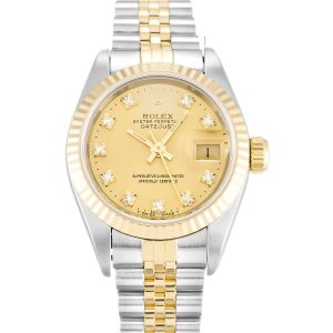 Rolex Datejust Lady 69173 Ladies 26 Mm Steel & Yellow Gold Case Automatic Movement