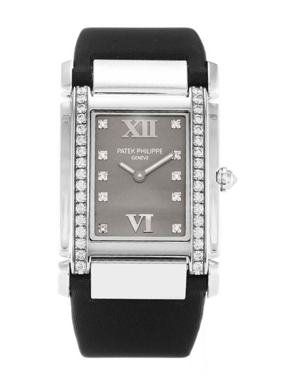 Patek Philippe Twenty-4 4920g Ladies 25 Mm White Gold Set With Diamonds Case Quartz Movement