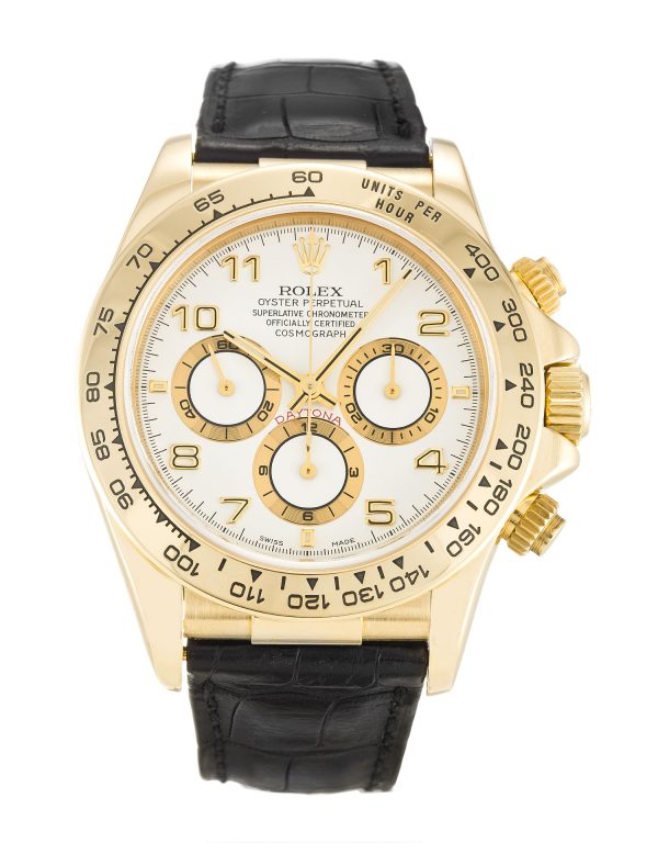 Rolex Daytona 16518 Mens 40 Mm Yellow Gold Case Automatic Movement