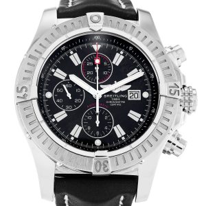 Breitling Super Avenger A13370 Mens 48.4 Mm Steel Case Quartz Movement