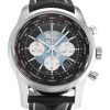 Breitling Transocean Chronograph Ab0510 Mens 46 Mm Steel Case Quartz Movement