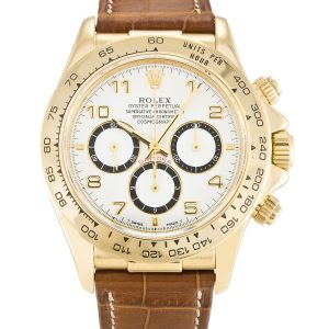 Rolex Daytona 16518 Mens 40 Mm Yellow Gold Case Automatic Movement