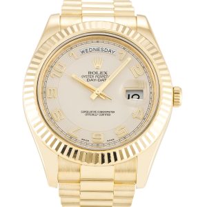 Rolex Day-date Ii 218238 Mens 41 Mm Yellow Gold Case Automatic Movement