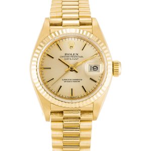 Rolex Datejust Lady 69178 Ladies 26 Mm Yellow Gold Case Automatic Movement