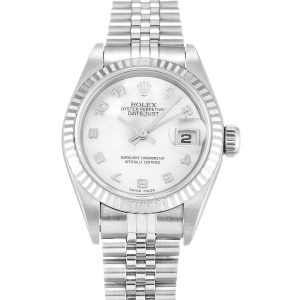 Rolex Datejust Lady 79174 Ladies 26 Mm Steel & White Gold Case Automatic Movement