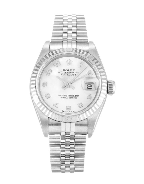 Rolex Datejust Lady 79174 Ladies 26 Mm Steel & White Gold Case Automatic Movement