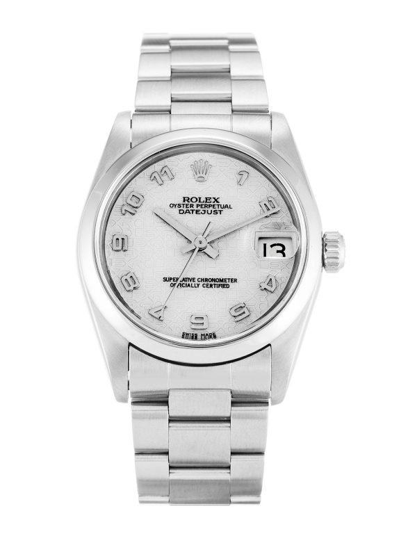 Rolex Mid-size Datejust 68240 Unisex 30 Mm Steel Case Automatic Movement