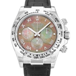 Rolex Daytona 116519 Mens 40 Mm White Gold Case Automatic Movement