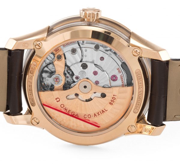 Omega De Ville Hour Vision 431.63.41.21.13.001 Mens 41 Mm Red Gold Case Automatic Co-axial Movement - Image 4