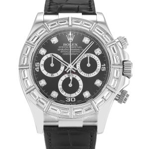 Rolex Daytona 116589br Mens 40 Mm White Gold Set With Diamonds Case Automatic Movement