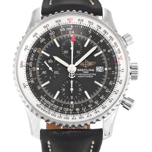 Breitling Navitimer World A24322 Mens 46 Mm Steel Case Quartz Movement