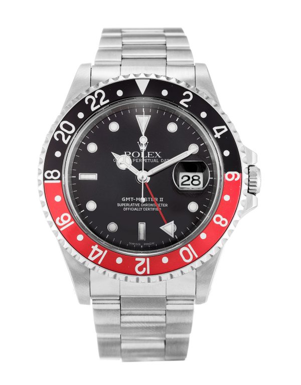 Rolex Gmt Master Ii 16710 Mens 40 Mm Steel Case Automatic Movement