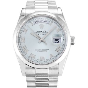 Rolex Day-date 118206 Mens 36 Mm Platinum Case Automatic Movement