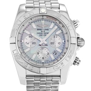 Breitling Chronomat 44 Ab0110 Mens 43.5 Mm Steel Case Quartz Movement